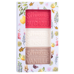 Lot de 3 savons parfumés