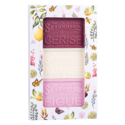 Lot de 3 savons parfumés