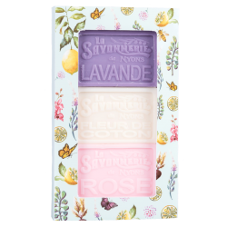 Lot de 3 savons parfumés